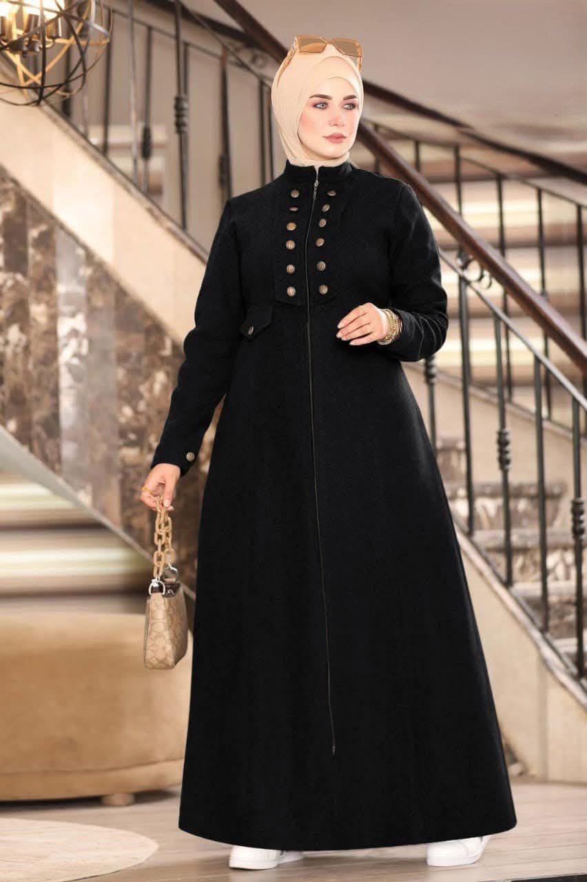 Zippered wool dress
