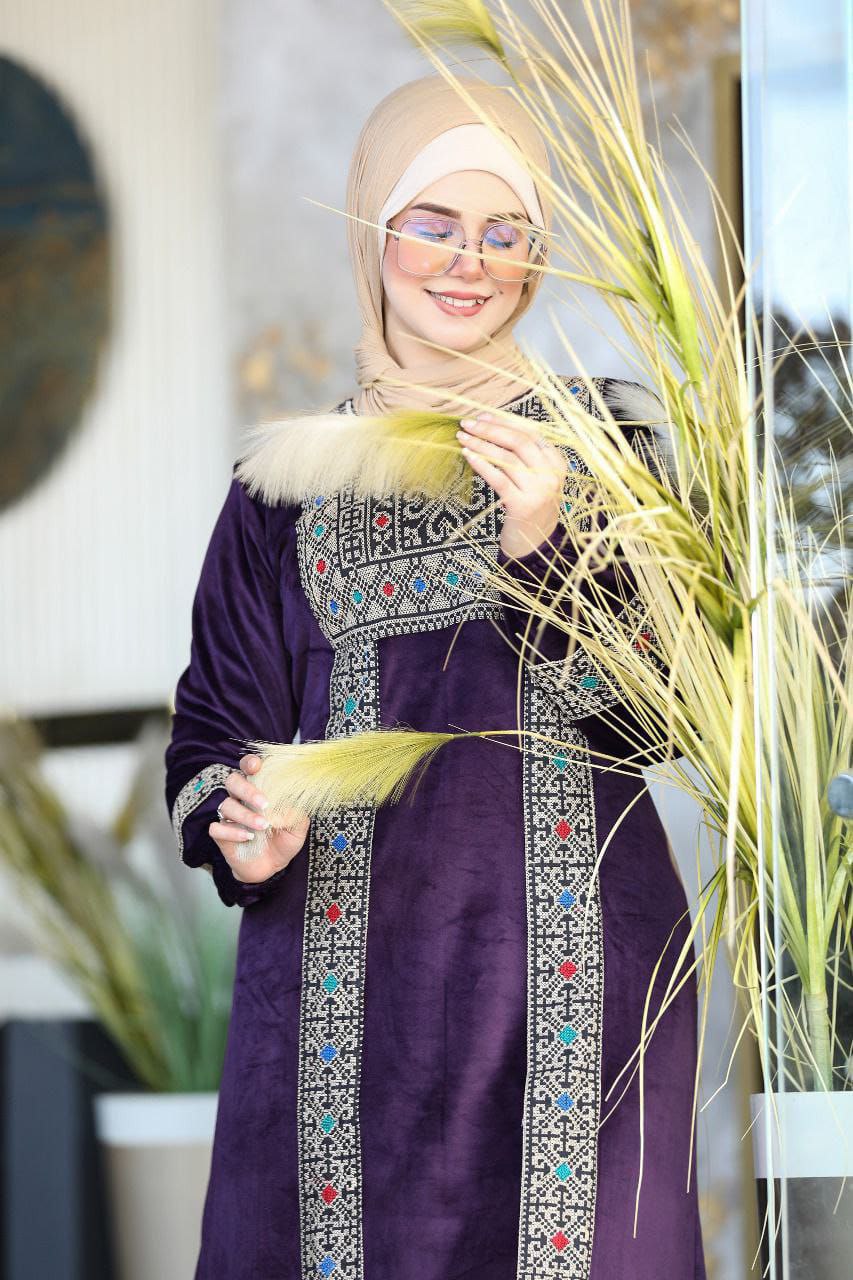 Eitamin embroidered velvet abaya