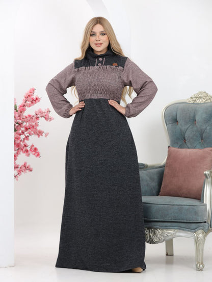 Rib-knit dress